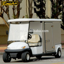 2 asientos Certificación CE precios carrito de golf eléctrico con caja de carga personalizada